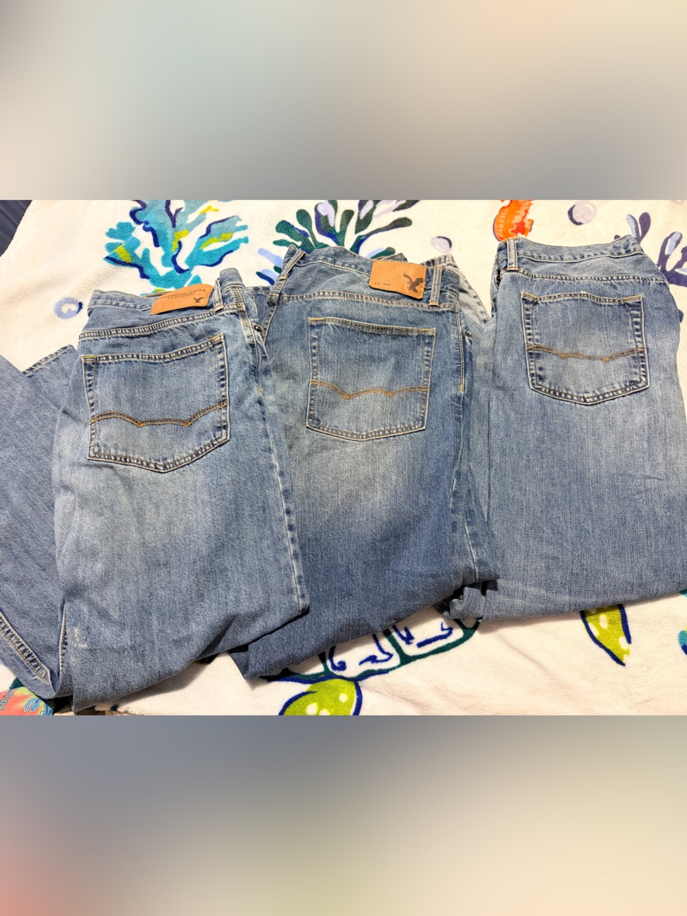 Lot of 3 Men’s American Eagle Jeans 34x32